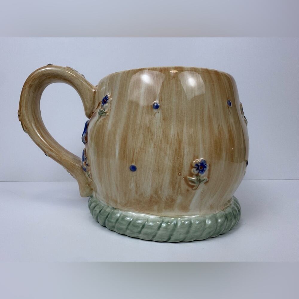 Gibson Ceramic 3D Cat Coffee Tea Mug With Bows And Flowers - Picture 4 of 10